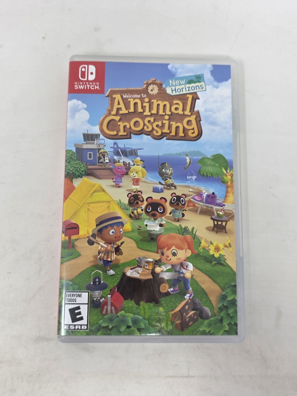 Original Nintendo Switch 2020 Animal Crossing New Horizons Game Cartridge + Case